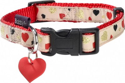 Collier pour chien Lovely BOBBY Rouge ou Noir 