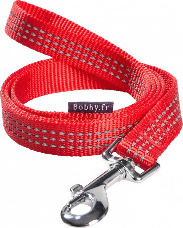 Hundeleine Safe BOBBY - 1M - Nylon mit Reflexstreifen - Verschiedene Farben erhältlich