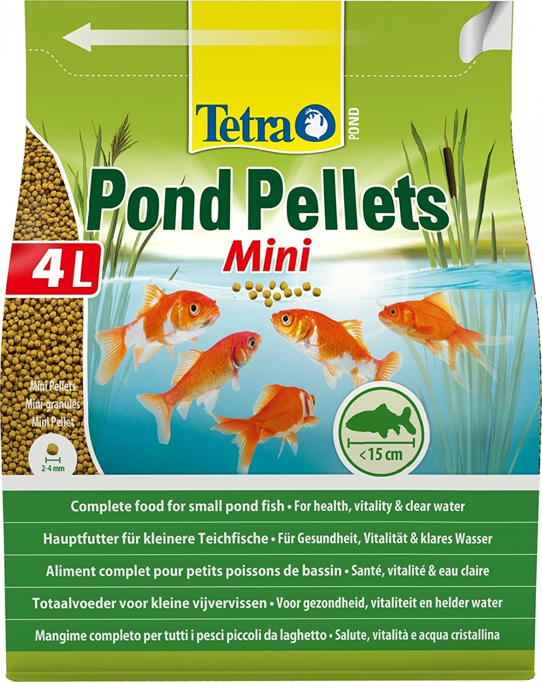 Tetra Pond Pellets Mini mangime completo per piccoli pesci da laghetto