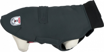 Abrigo impermeable forrado River para perro gris