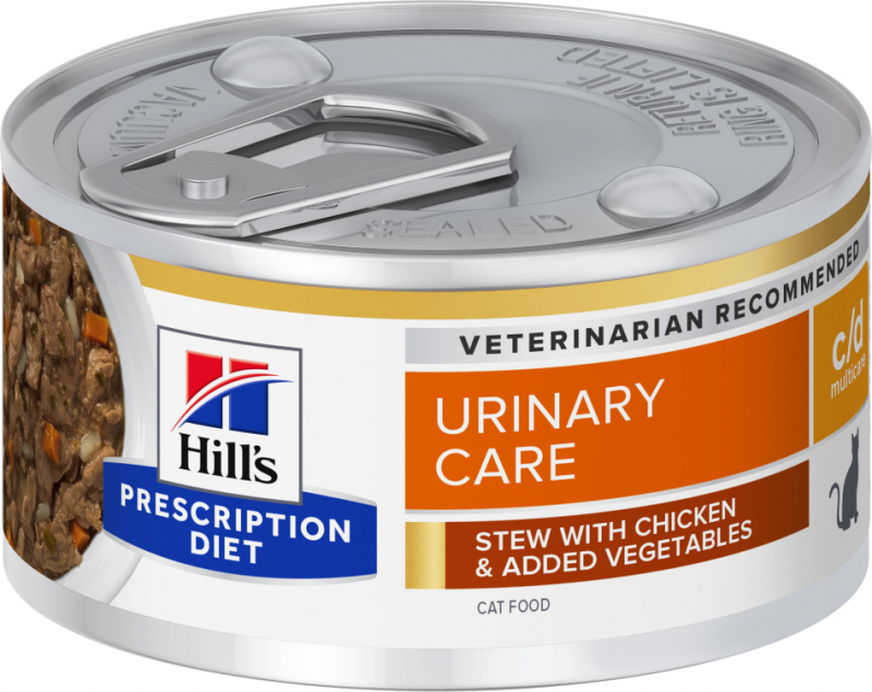 HILL'S Prescription Diet c/d Urinary Multicare Mijotés pour Chat - Poulet & Légumes