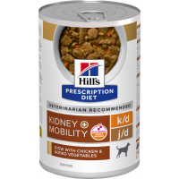 HILL'S Prescription Diet k/d j/d Kidney + Mobility Mijoté au poulet & légumes pour Chien
