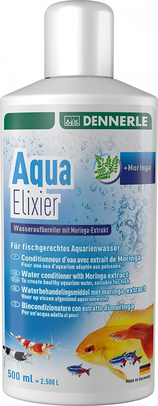 Dennerle Aqua Elixier Conditionneur d'eau avec extrait de Moringa 