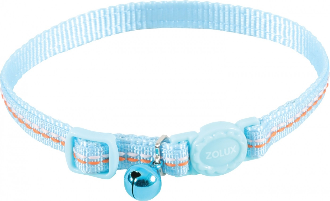 Halsband in nylon voor katten, verstelbaar, Tempo