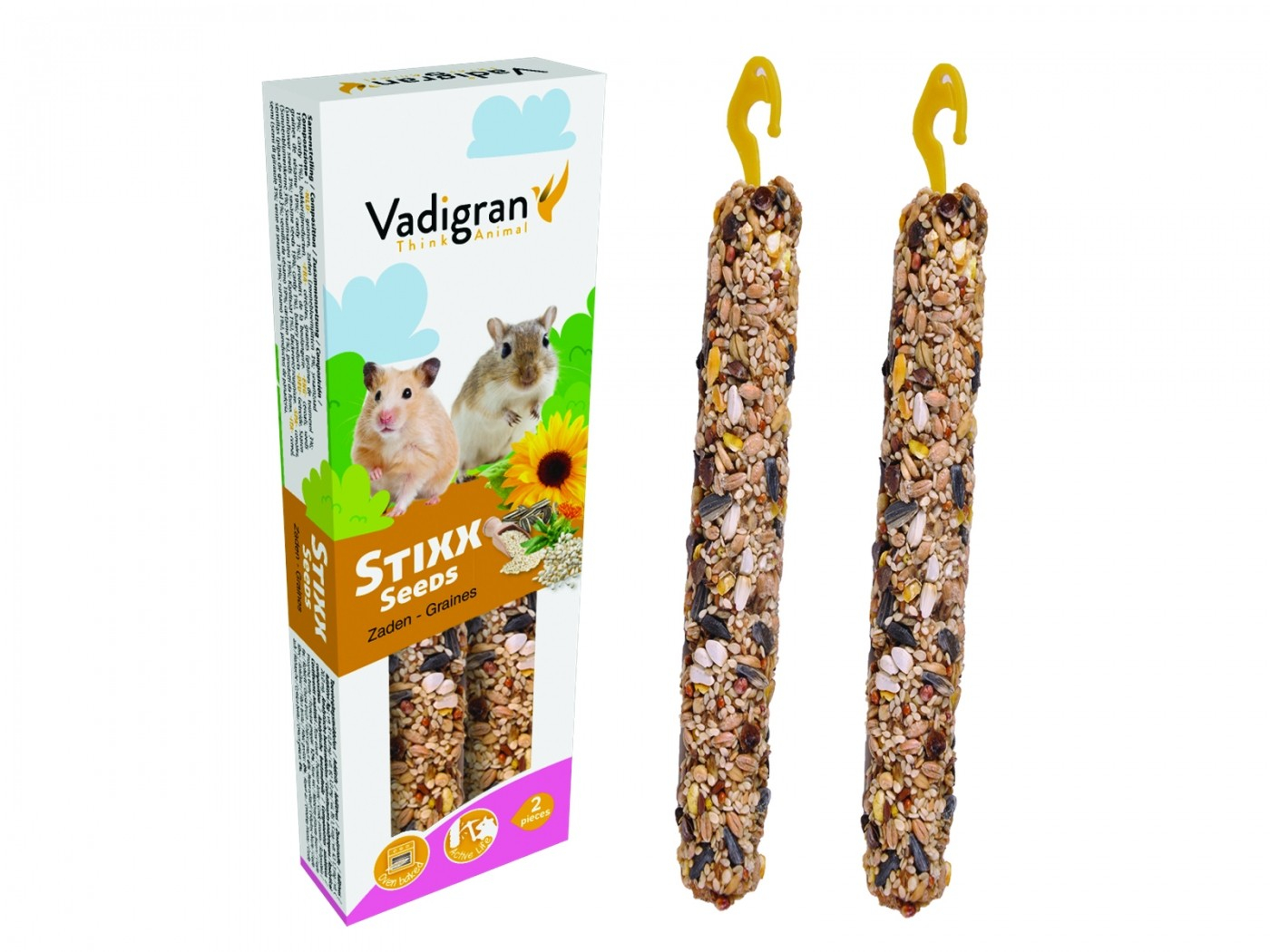 Barritas de semillas Vadigran StiXX Seeds para ratas y hámsteres 115gr