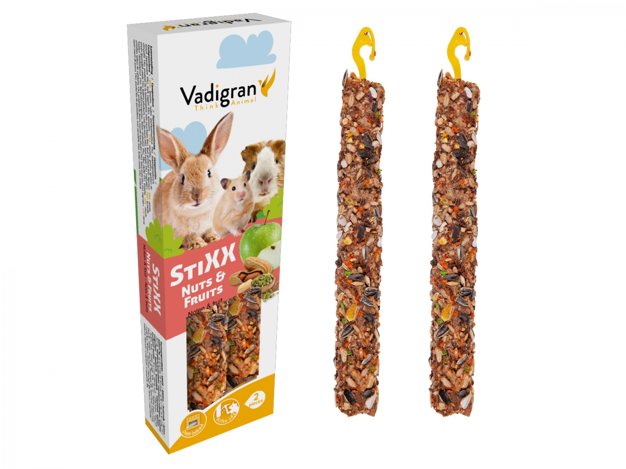 Bacchette da rosicchiare con semi Vadigran StiXX Snack Maxi conigli, cavie & criceti 150gr