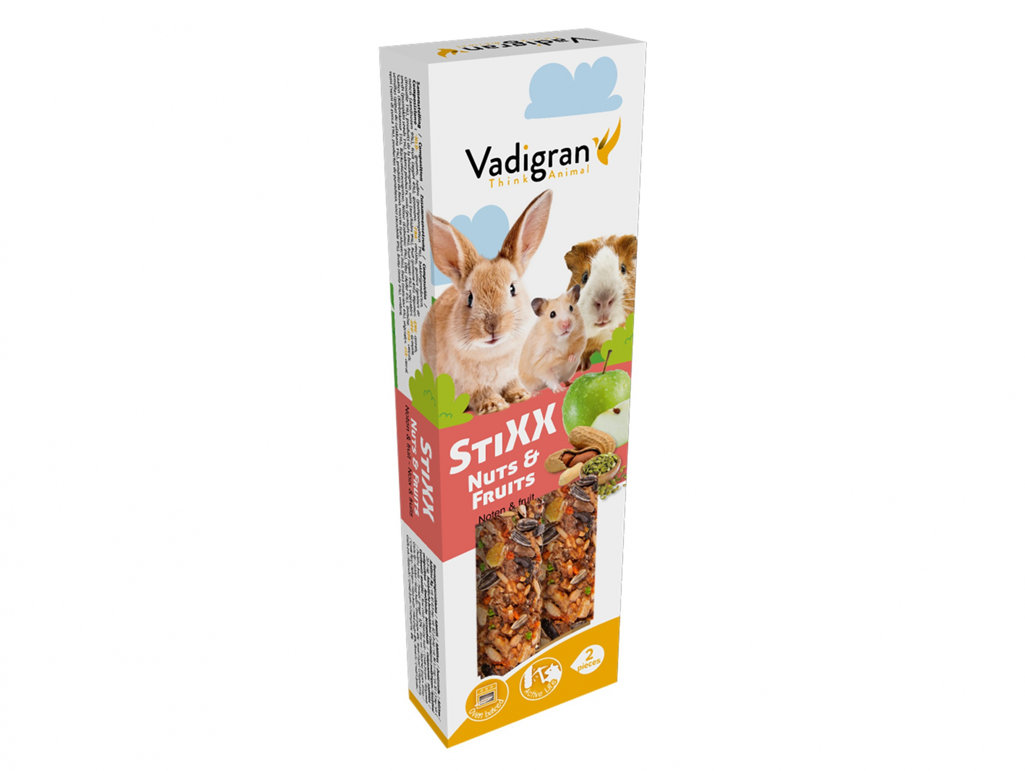 Kauwsticks Vadigran StiXX Snack Maxi konijnen, cavia's, hamsters, 150gr