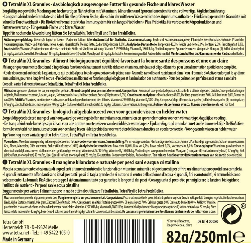 TetraMin XL Granulat Alleinfuttermittel