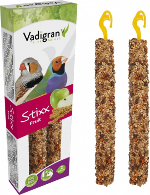 Baguettes à ronger aux fruits pour oiseaux exotiques StiXX 