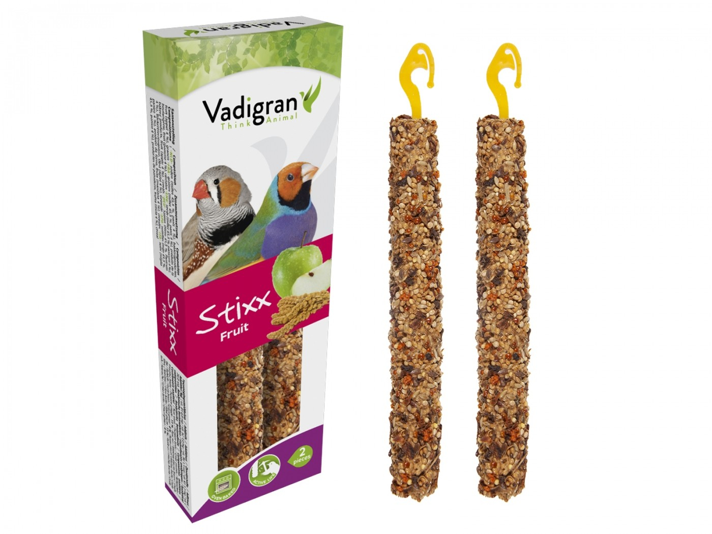Barritas de frutas Vadigran StiXX para pájaros exóticos 85gr