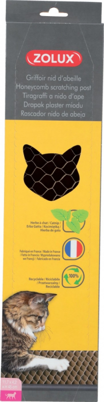 Kratzbrett aus Wabenkarton mit Katzenminze - 45 cm