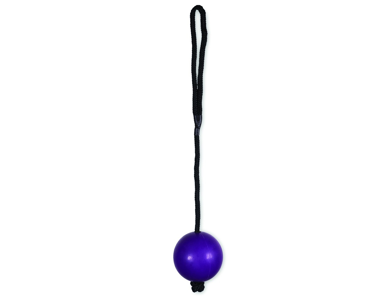 Hundespielzeug Vadigran Hartball mit Seil lila- Verschiedene Größen