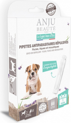 ANJU - Repellent gegen Parasitenpipetten für Hunde und Welpen