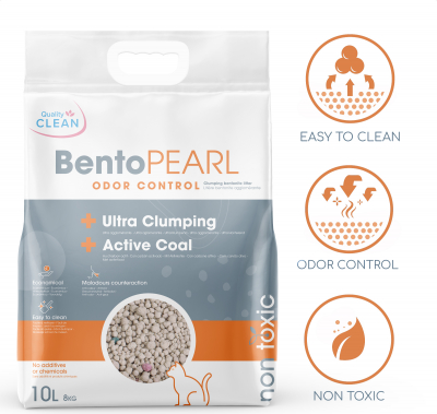 Litiere Pour Chat Bentopearl Odor Control Quality Clean Ultra Agglomerante 8 Kg