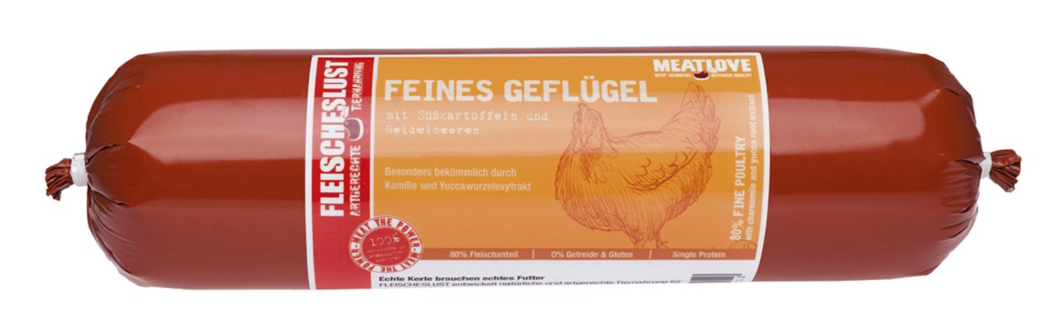MEATLOVE Classic Patè Menu 800g für Hunde - 5 Geschmacksrichtungen zur Auswahl