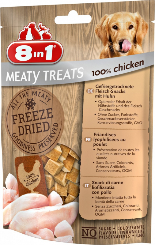 8in1 Gefriergetrocknete Snacks mit Hühnchen