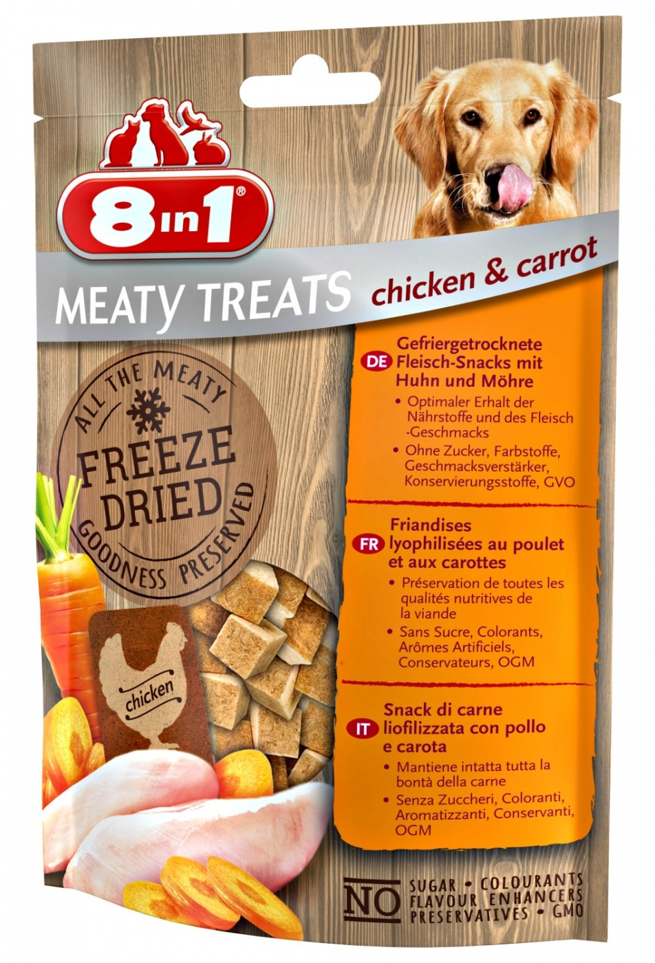 8in1 snack liofilizzati al pollo