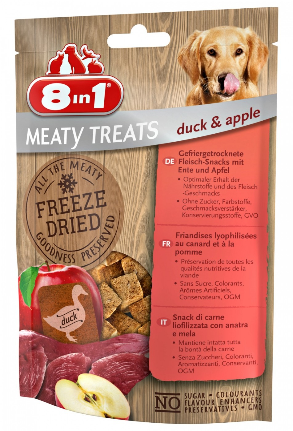 8in1 Gefriergetrocknete Snacks mit Ente
