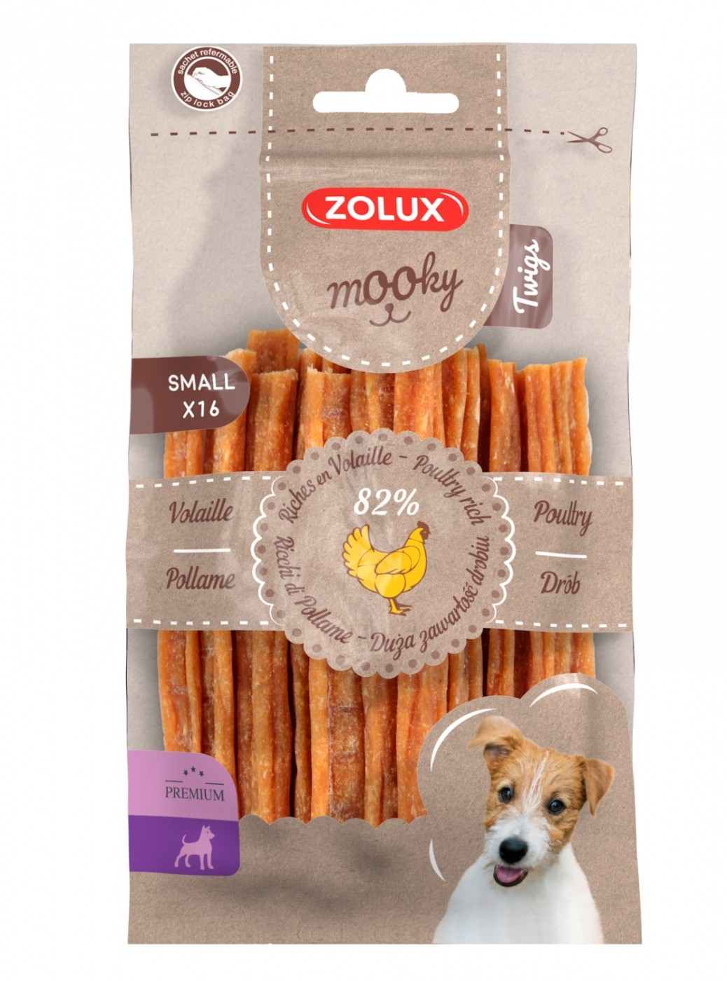 Snack per cani MOOKY premium con pollame