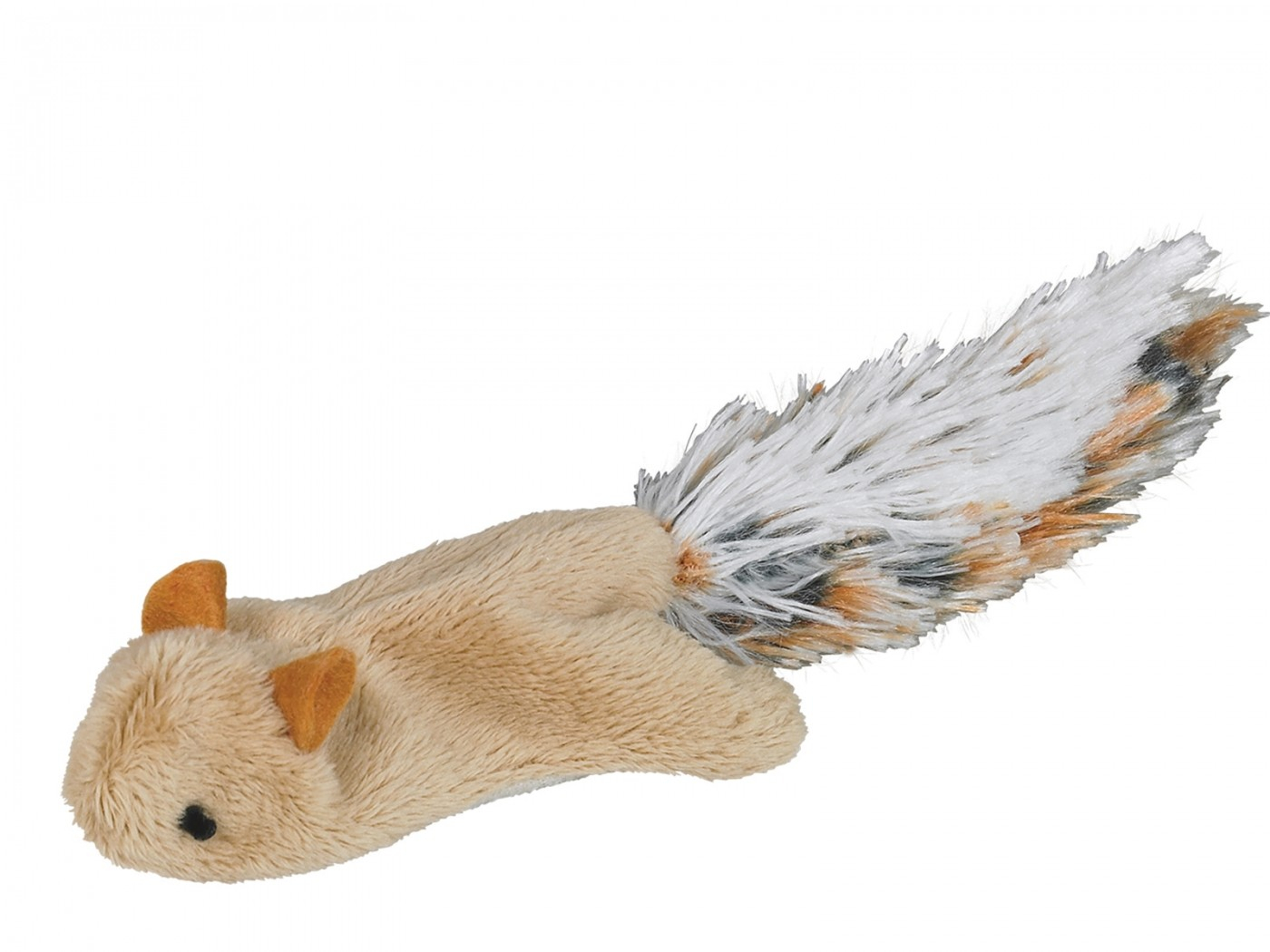 Vadigran Spielzeug Plüsch für Katzen mit fliegenden Eichhörnchen 10,5 cm