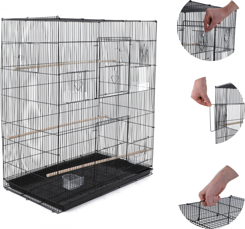 Cage pour canaris et perruches Zolia Fantin - H 90 cm