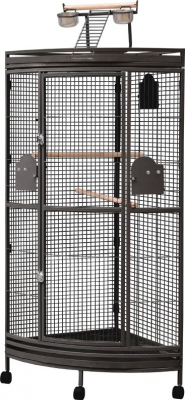 Cage d'angle pour perroquets Zolia Evoli - H 150 cm
