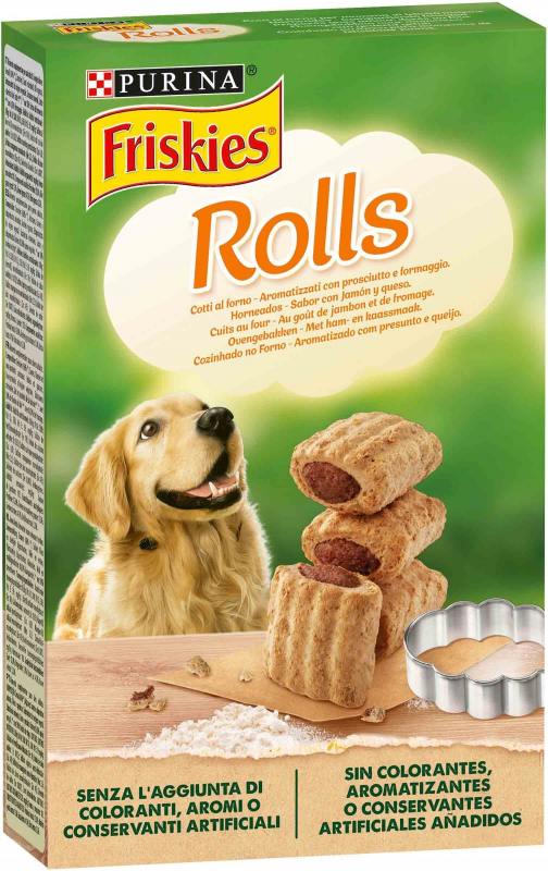 Friskies Rolls Biscuits jambon fromage cuits au four