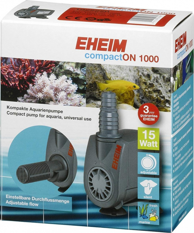 Pompe Eheim CompactOn 1000 Débit de 400 à 1000l/h