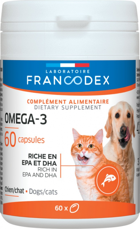Francodex Omega-3 pour chiens et chats capsules
