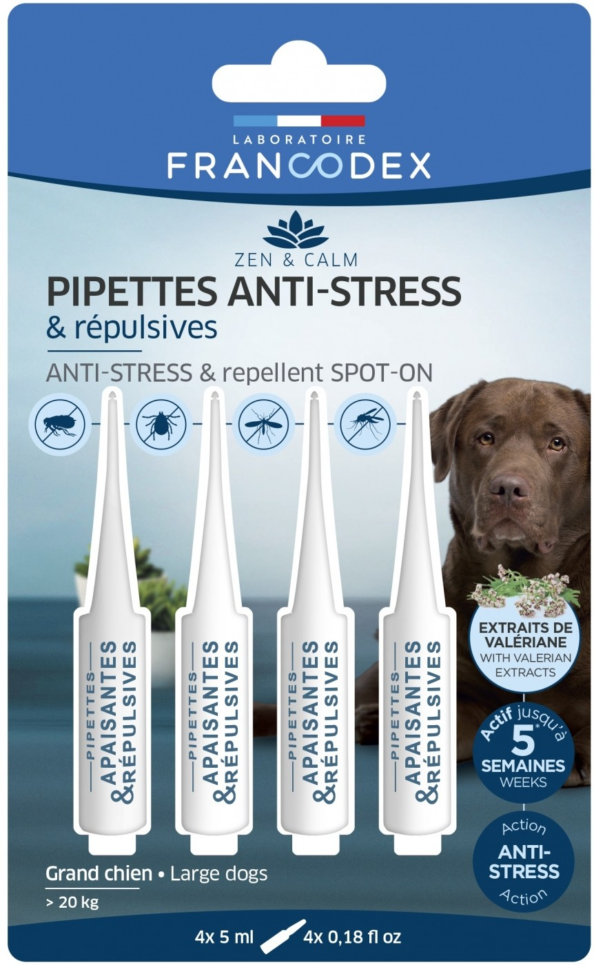 Francodex Anti-Stress-Pipetten und Repellentien für Hunde
