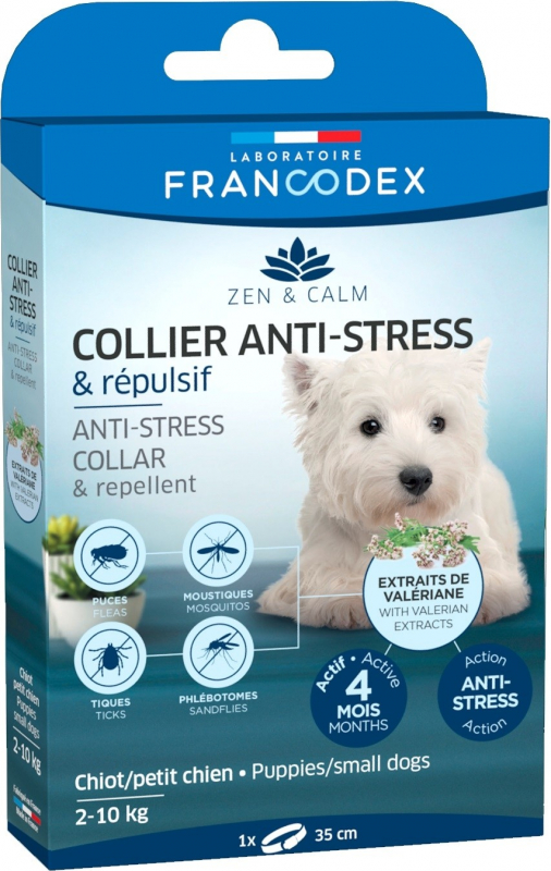 Francodex Collier Antiestrés y repelente para perros
