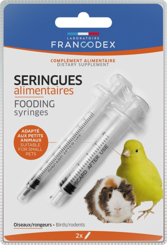 Francodex siringhe alimentari uccelli / roditori