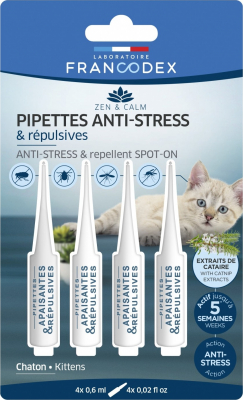 Francodex Pipettes anti-stress et répulsives pour chats