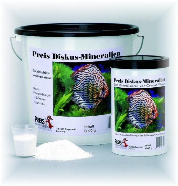Sal Mineral Discus - para la mineralización del agua osmotizada en los acuarios de Discus.