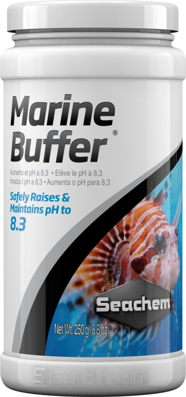 Seachem Marine Buffer Stabilise le pH à 8.3 en aquarium marin