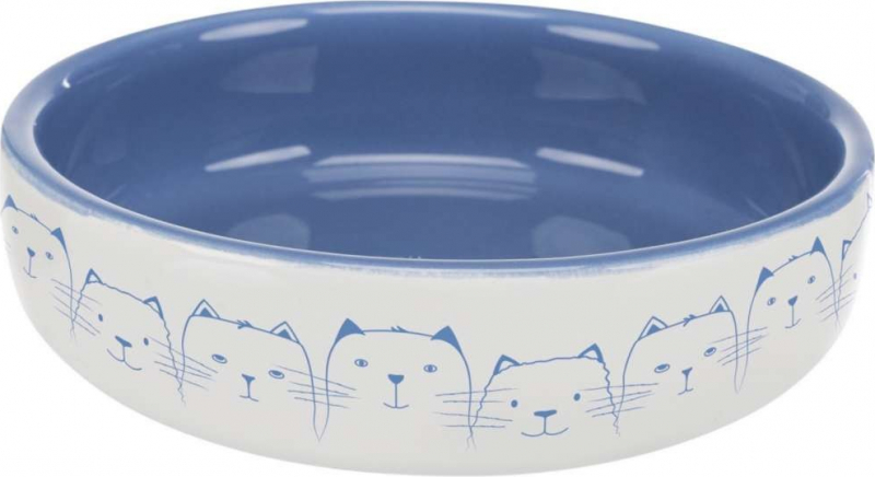 Comedero de cerámica para gato de razas de hocico corto
