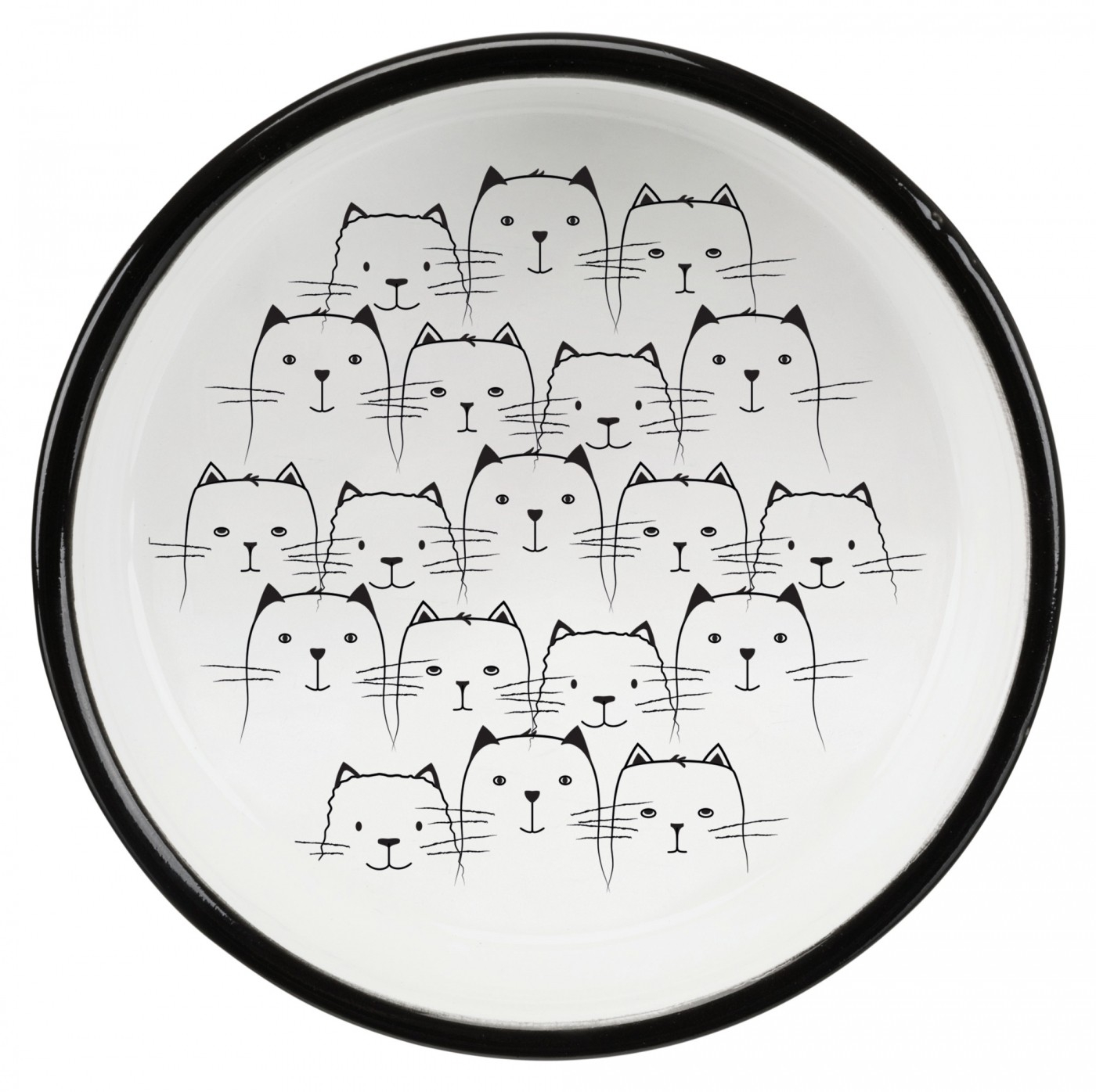 Ciotola in ceramica per razze di gatti con muso corto