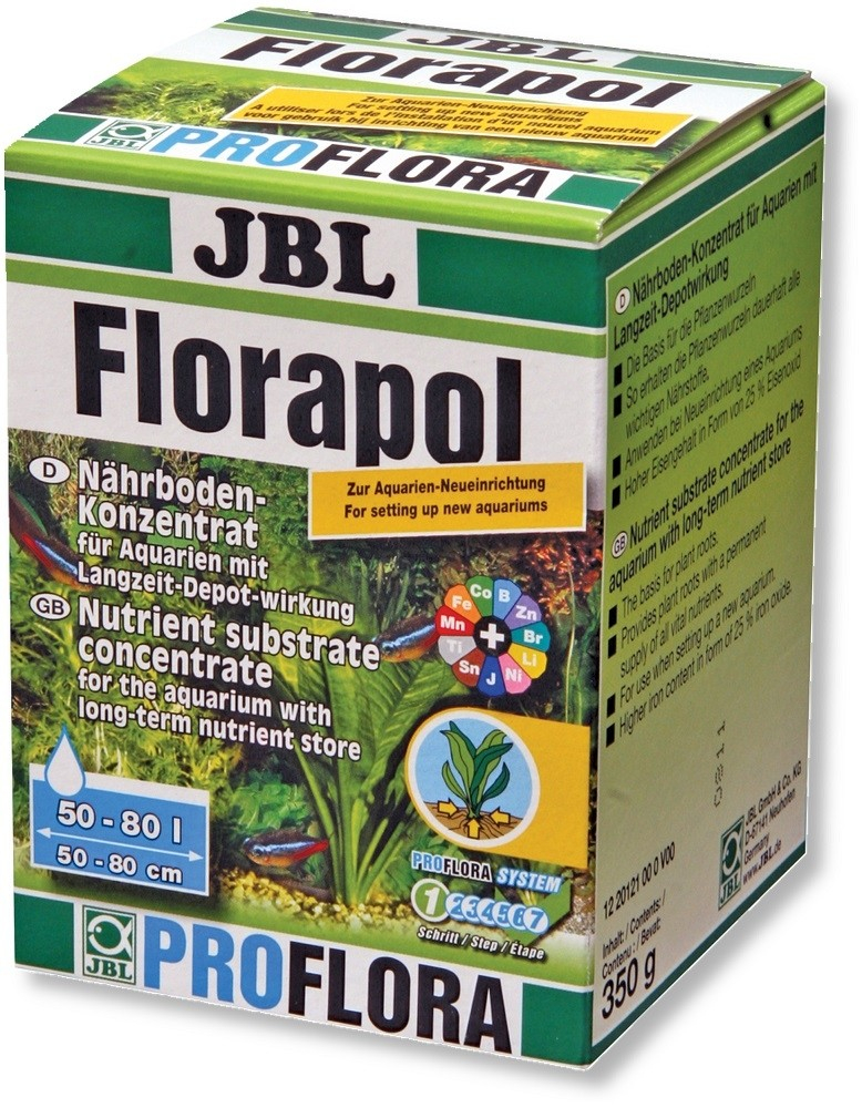 JBL Florapol geconcentreerde voedingsgrond te mengen met substraat