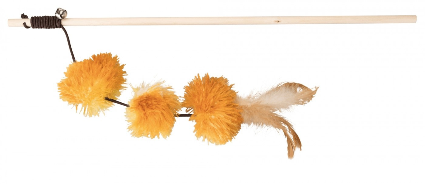 Trixie Canna da pesca con palline 40 cm - Colori casuali