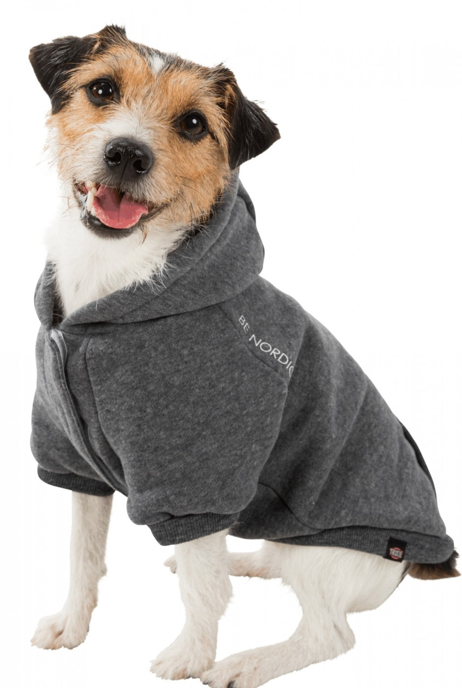Trixie BE NORDIC Camisola com capuz para cães - Cinzento - Vários tamanhos disponíveis