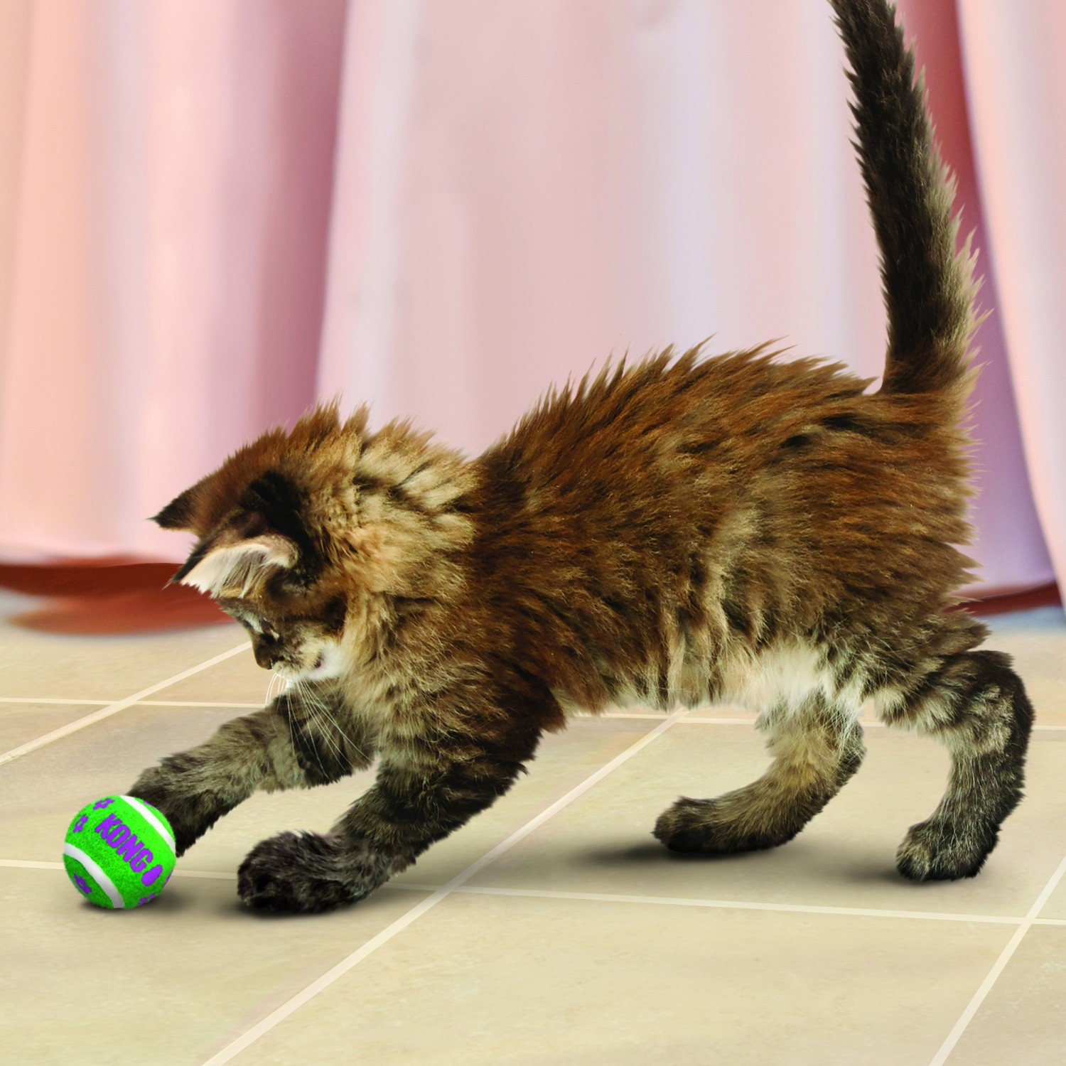 KONG Cat Active Tennis Ball w/Bells