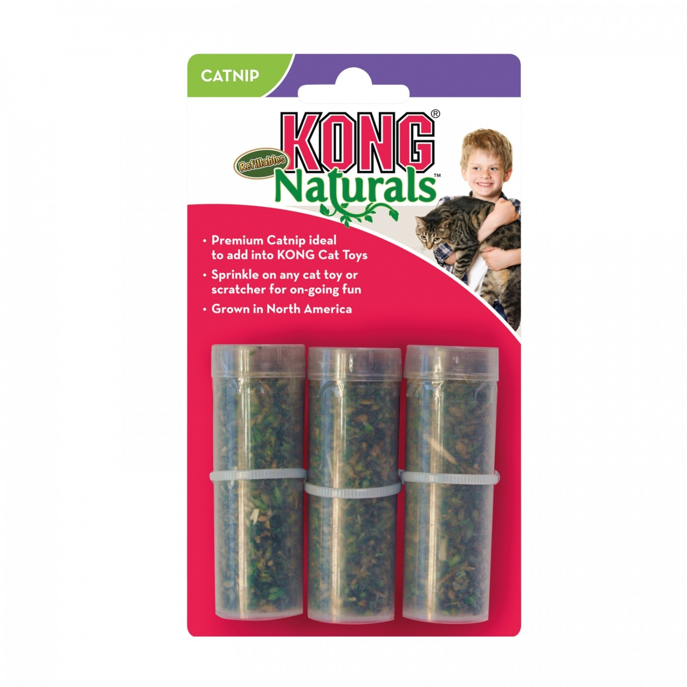 KONG Premium hierba gatera Norteamericana - tubos de recambio