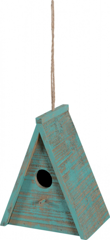 Zolux Caixa de nidificação exterior de madeira Caribou para aves naturais - - Triangular