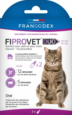 Fiprovet Duo Solution pour spot-on chat