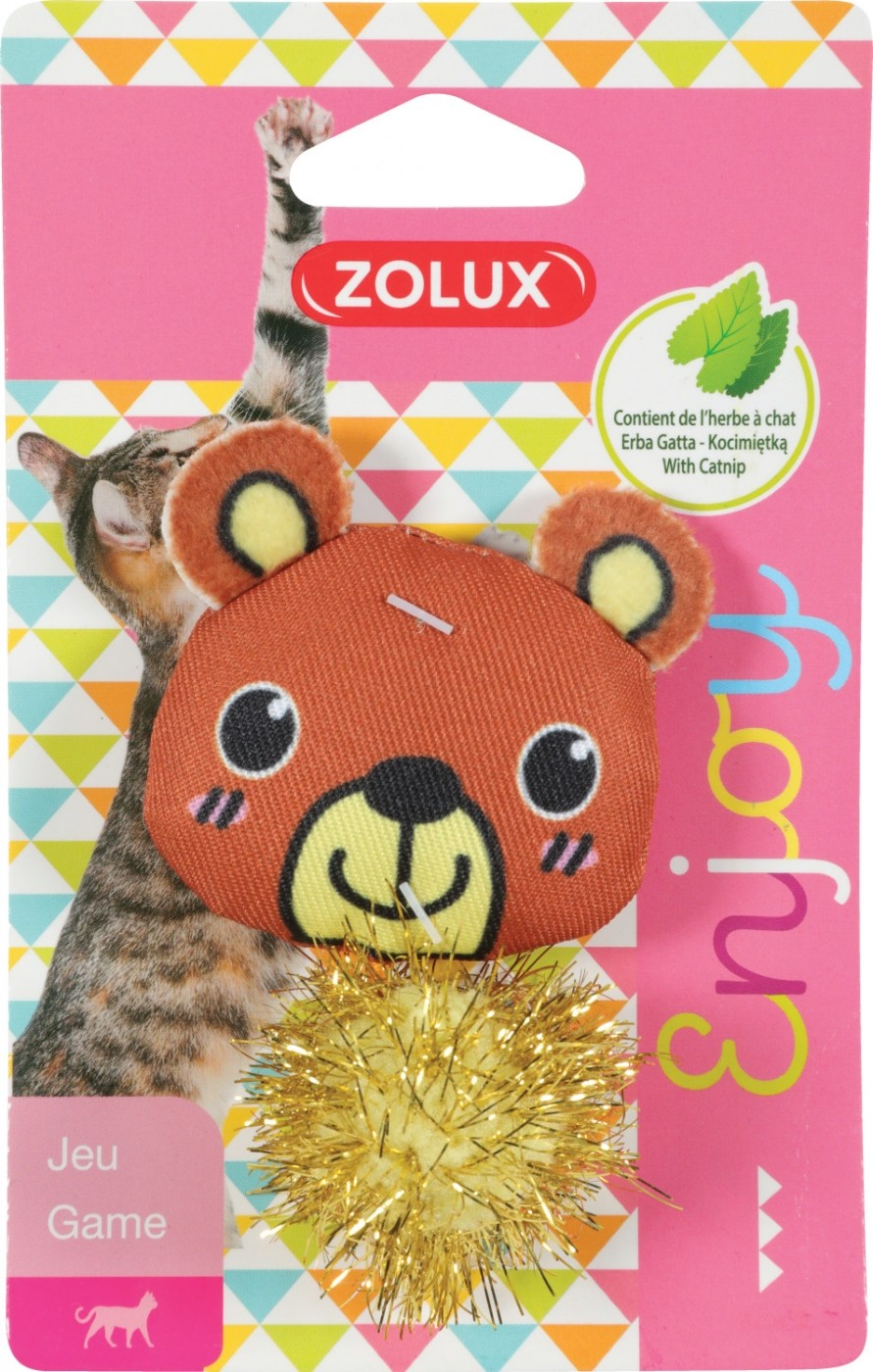 Zolux giocattolo per gatto con erba gatta - Orsacchiotto
