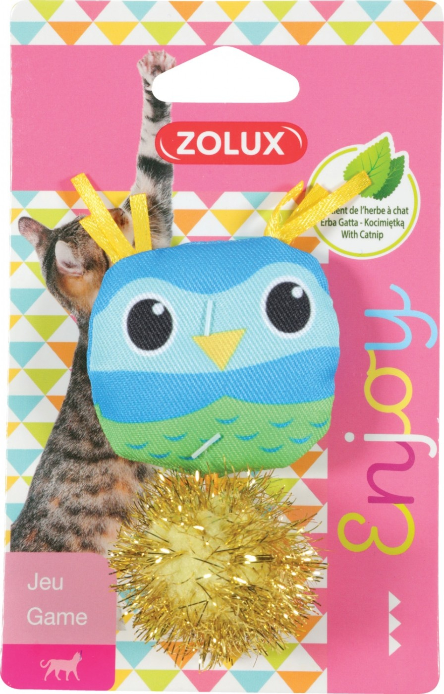 Zolux giocattolo per gatti Lovely con erba gatta - Gufo