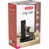 Zolux Poteau à griffer XXL City Cat gris anthracite - Ø 17 cm - H 62 cm