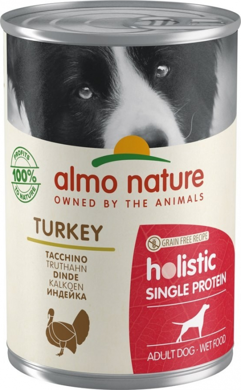 Boîtes Almo Nature Holistic Single Protein Digestion Sans céréales pour chien - 5 saveurs