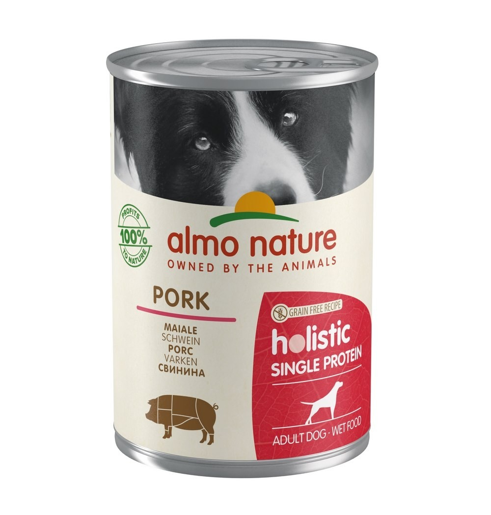 Boîtes Almo Nature Holistic Single Protein Digestion Sans céréales pour chien