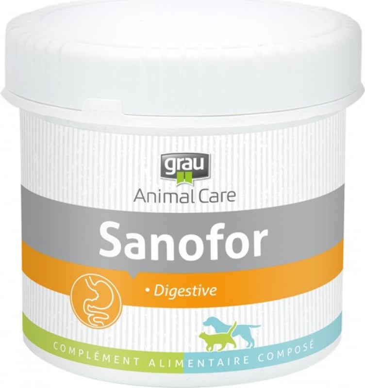 GRAU SANOFOR behandelt Verdauungsstörungen bei Hunden und Katzen